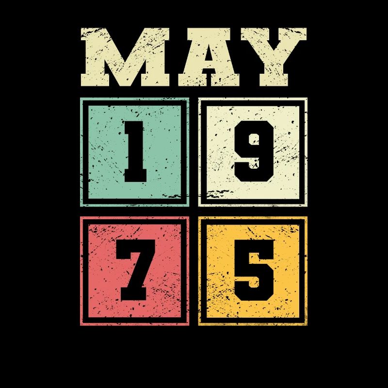 49th Birthday May Vintage 1975 Gift Idea