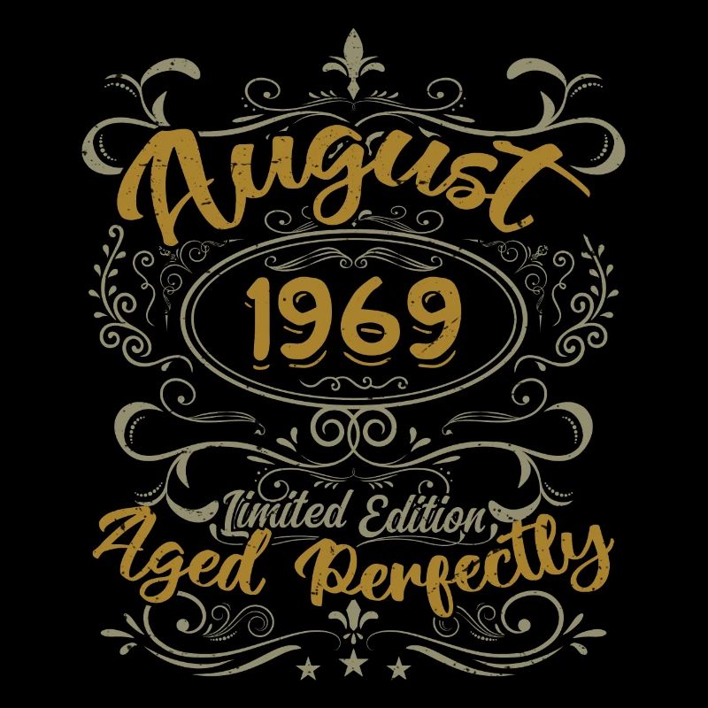 August 1969 August Birthday Gift 1969 August 1969
