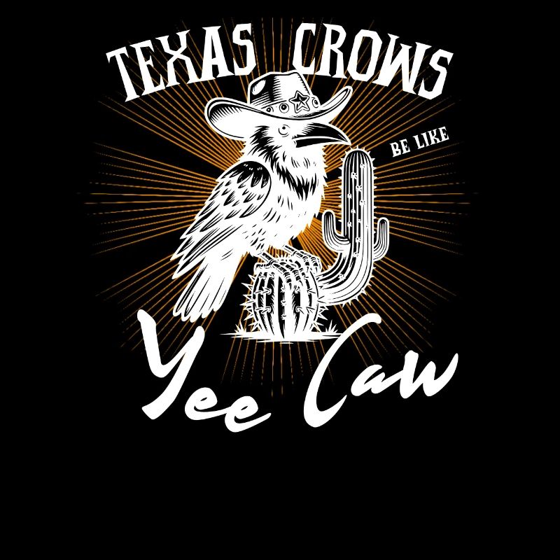 Crow Texas Crows États-Unis Raven Yee Caw Cactus