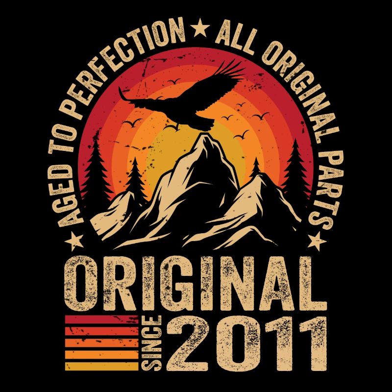 Original 2011 Vintage 2011 Anniversaire 2011 Rétro