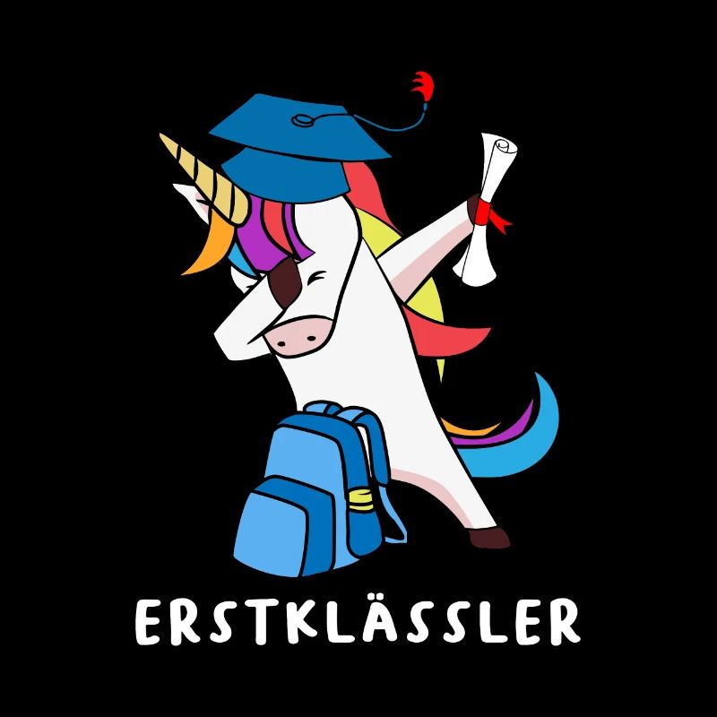 Dabbing Einhorn Erstklässler