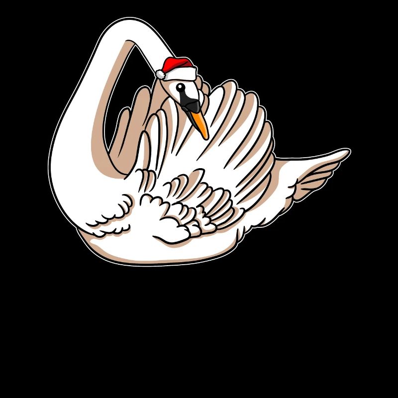Schwan mit Christmas Sweater