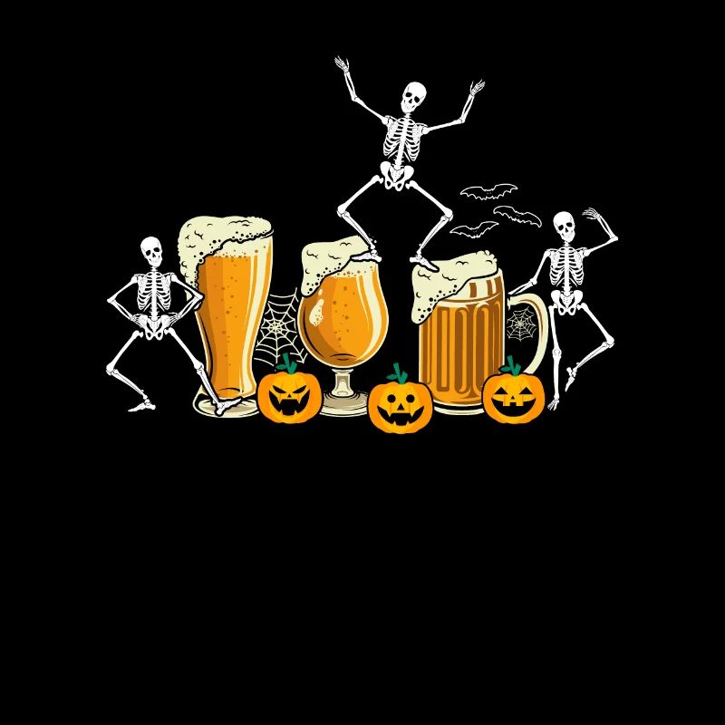 Skeleton Beer Halloween Beer Drinker Beer