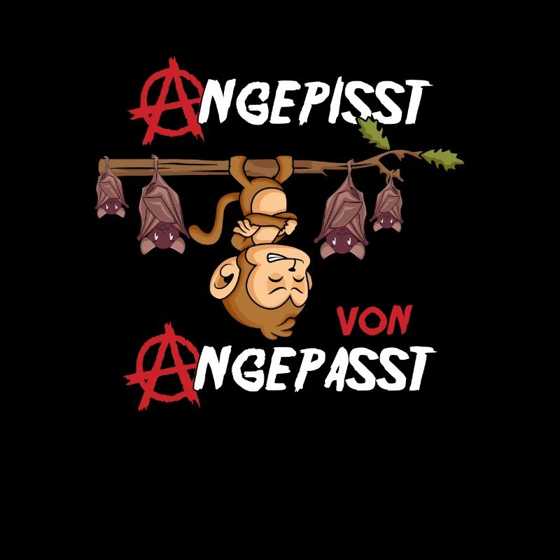 Angepisst von Angepasst Rebell Be Different Affe