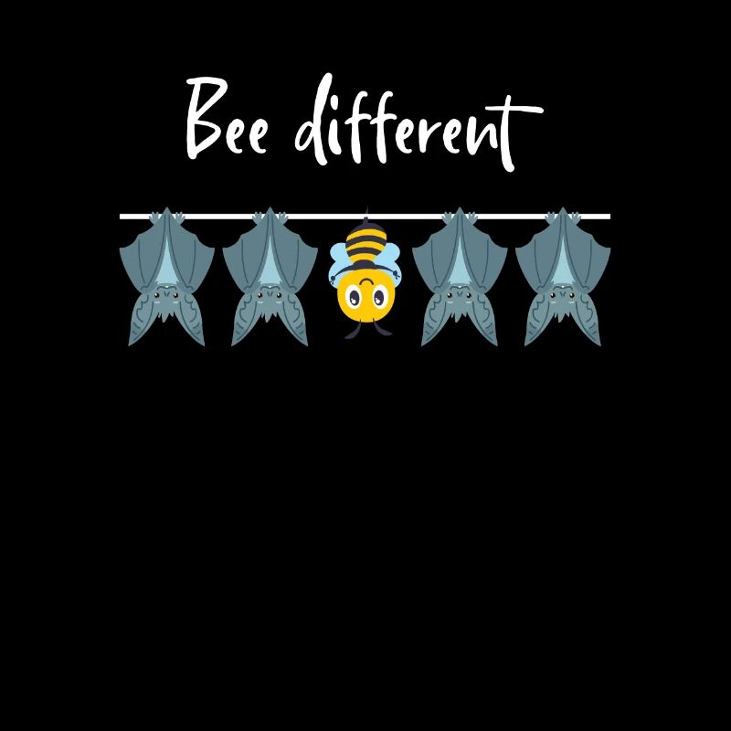 Bee Different Autism Hanging Bee With Bat Bee