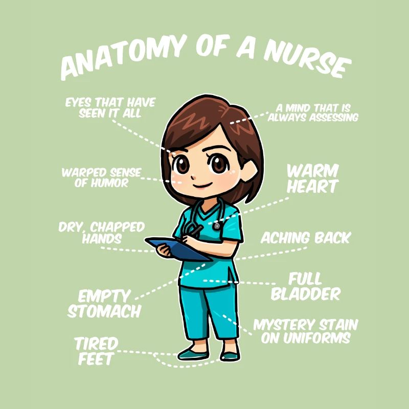 Anatomie einer Krankenschwester