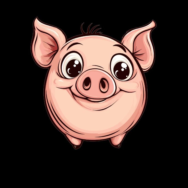 Cochon boulet joyeux