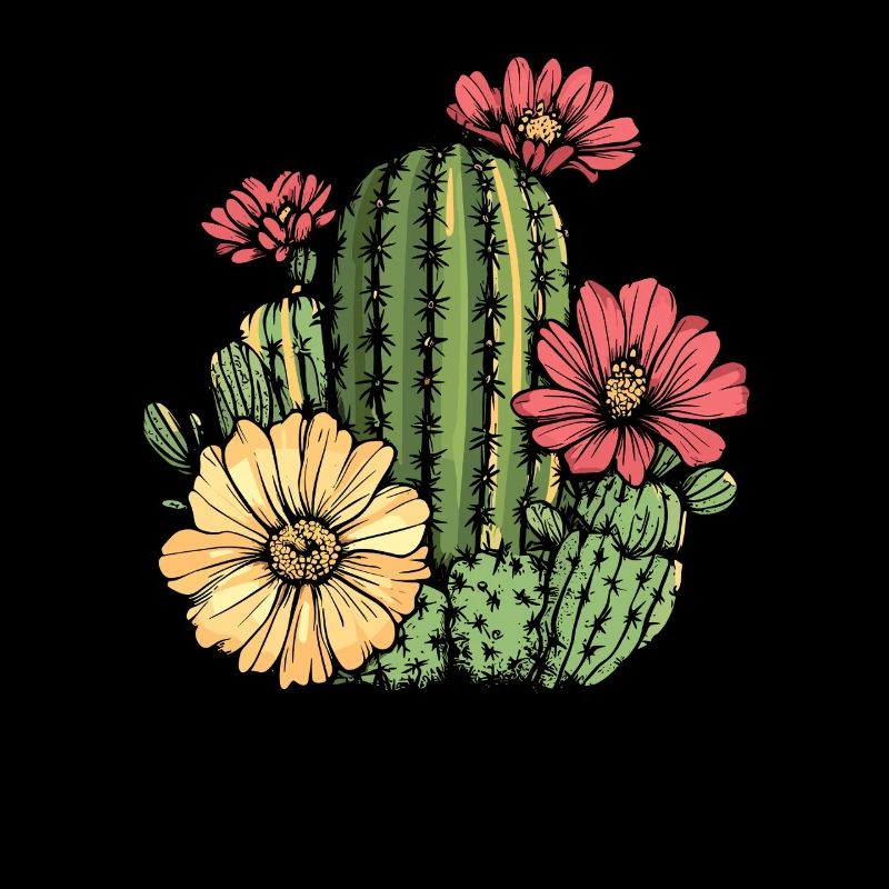 Cactus with flowers