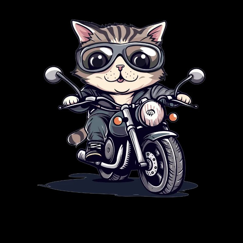 Moto chat avec du style