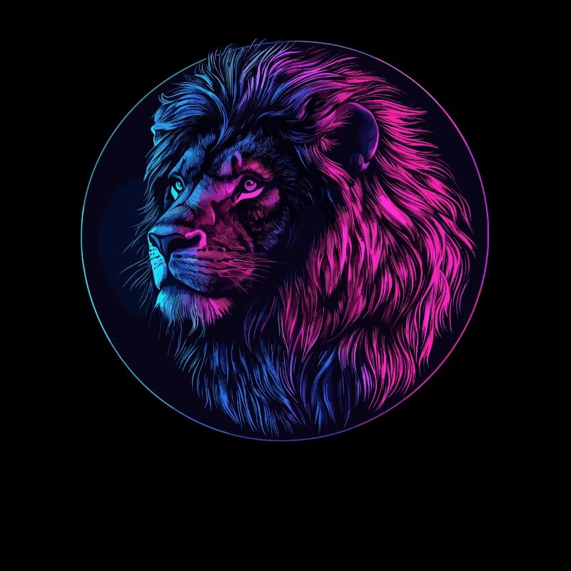 Neon lion