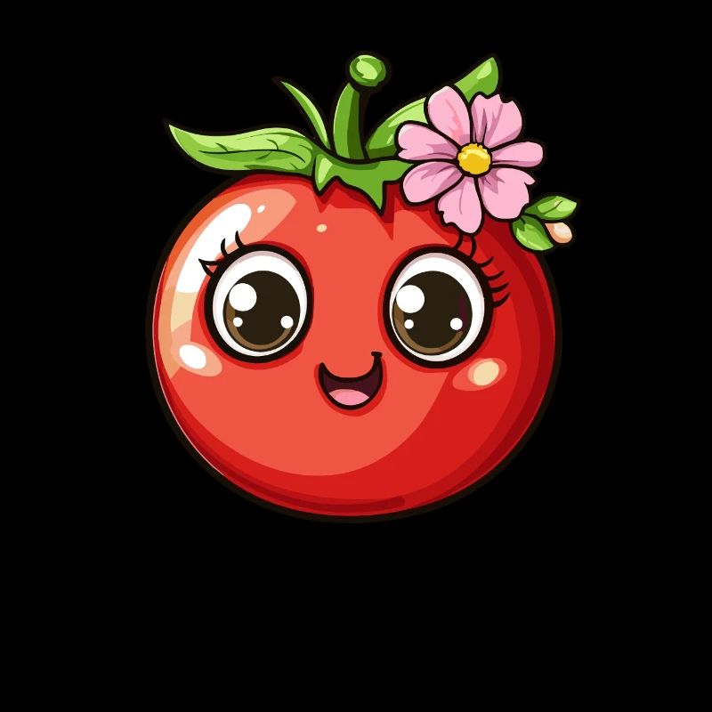 Tomate avec fleur