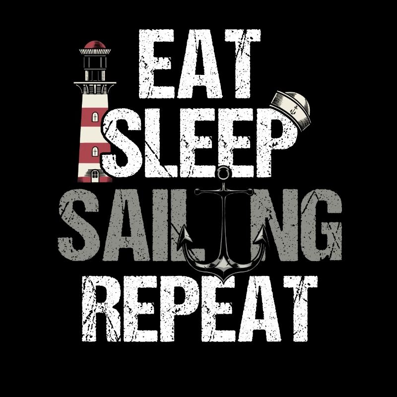 Captain Seemann Eat Sleep Sailing Repeat