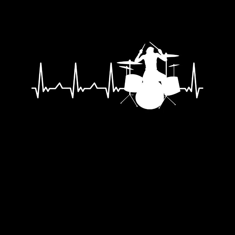 Drummer Heartbeat Pulse Drums Drumstick Groove