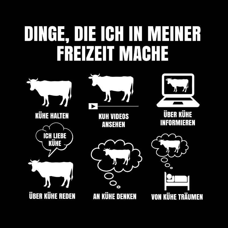 Dinge In Meiner Freizeit Mache Kuh Kühe Milchbauer