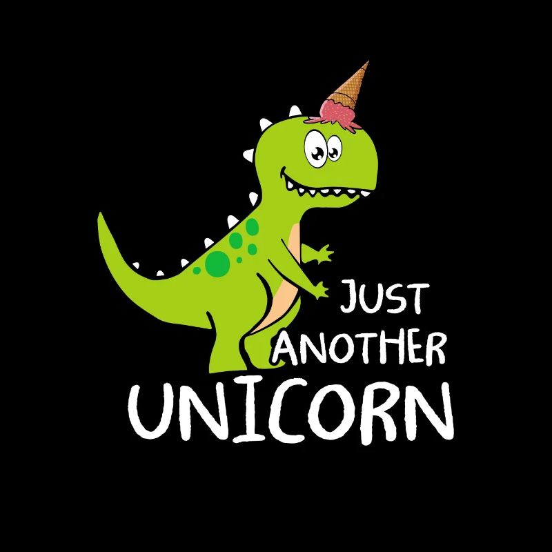 Just Another Unicorn Dinosaurier Einhorn mit Eis