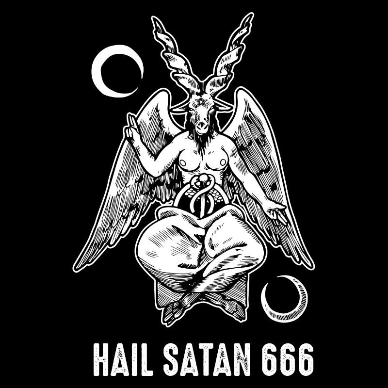 Hail Satan 666 Satanic Dung Beetle Beelzebub