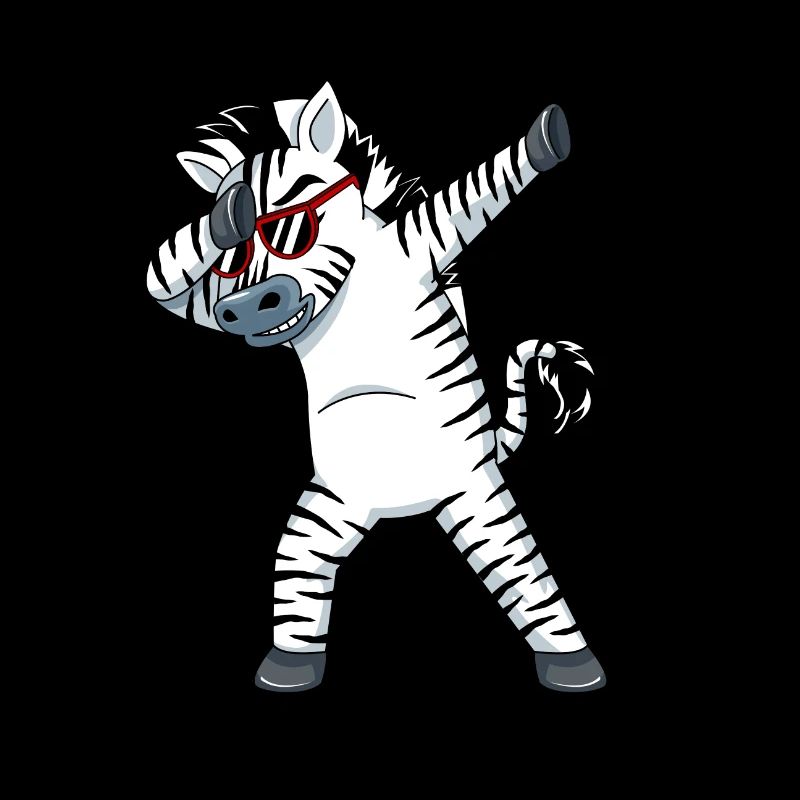Dabbing Zebra Funny Dab Dance Gift Birthday