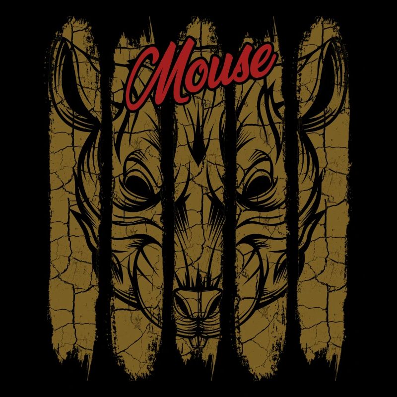 Vintage Retro Style Mäuschen | Maus Tier Geschenk