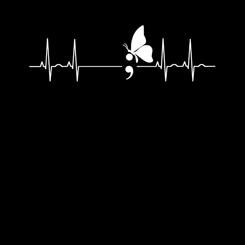 point-virgule ekg butterfly idée-cadeau point-virgule