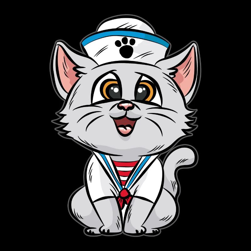 Matrose chat chat chat marin capitaine