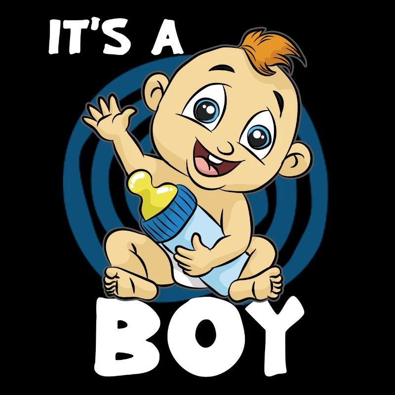 IT S A BOY Baby Junge Sohn Fläschchen Geburt Kind