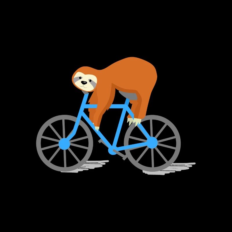 Sloth Lazy Bike Driving Lazy Sleeping