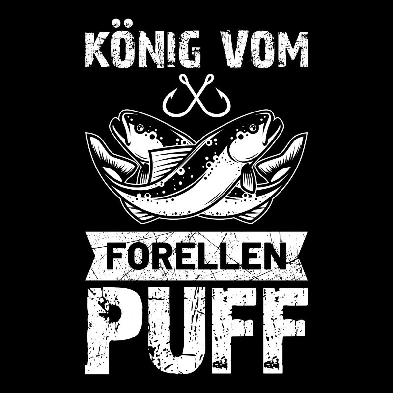 Angel König vom Forellenpuff Forellensee Geschenk