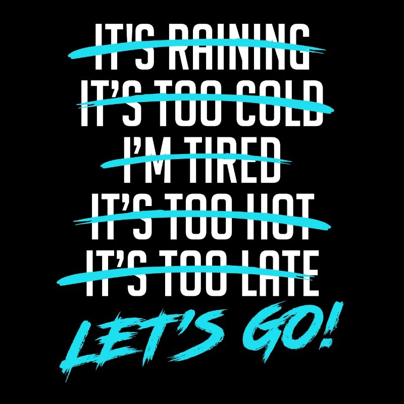 No excuses running marathon training saying