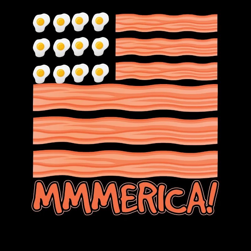 Bacon And Eggs American Flag
