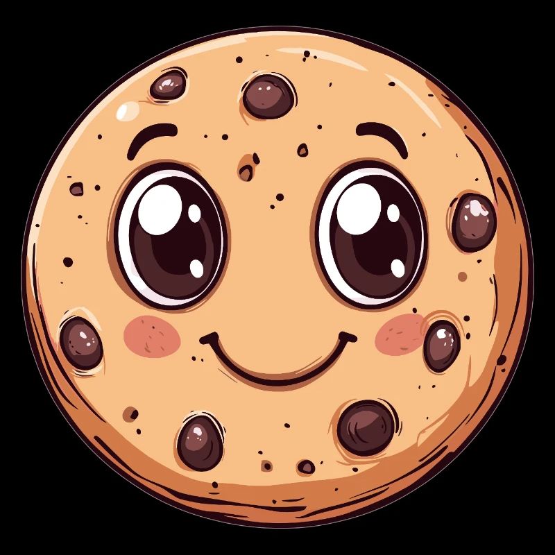 Biscuit aux yeux écarquillés