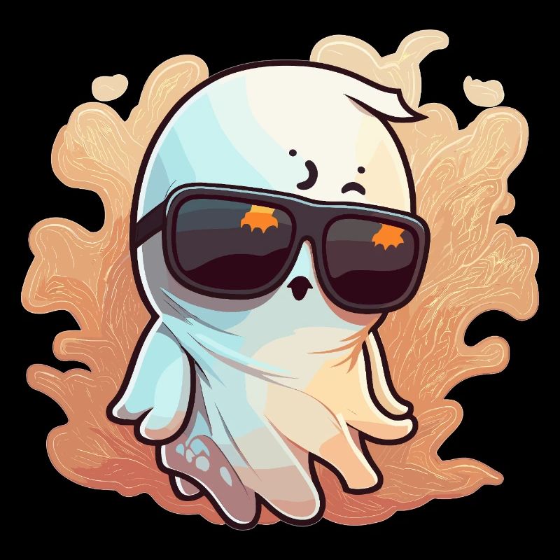 Cooler Geist mit Sonnenbrille