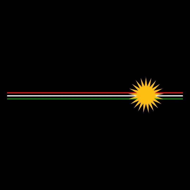 Kurdish stripes with sun