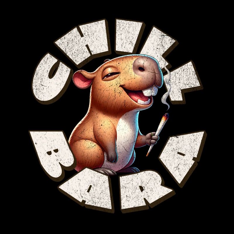 Capybara Chil Bara Smoking Cannabis