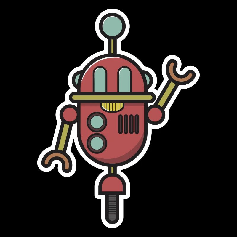 Robot Science Fiction Gift Kids Funny Bot