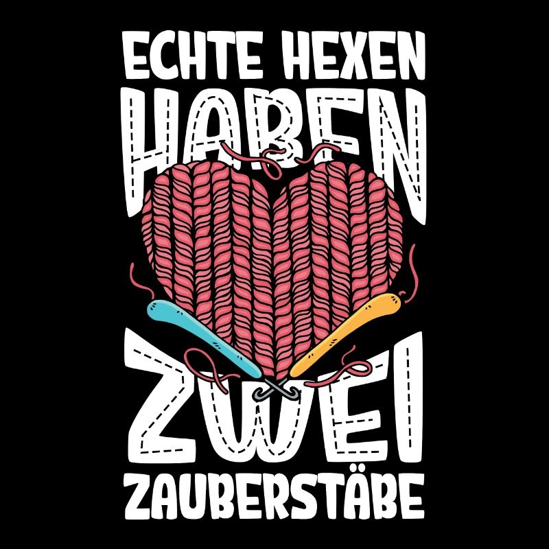 Echte Hexen Haben 2 Zauberstäbe Häkeln