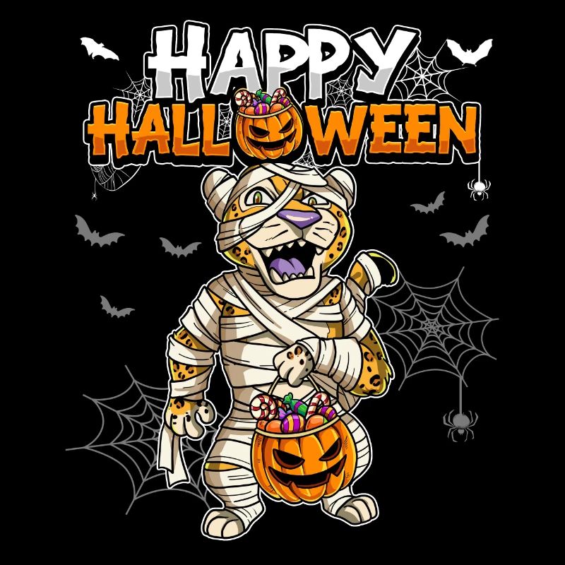 Halloween Leopard Mummy