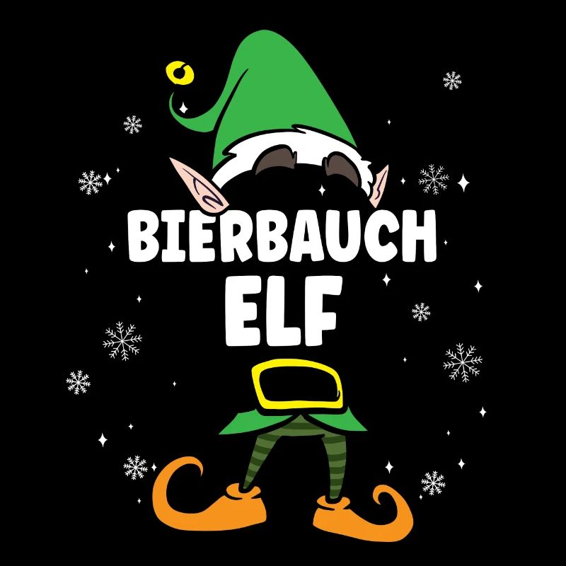 Bierbauch Elf Partnerlook Weihnachten