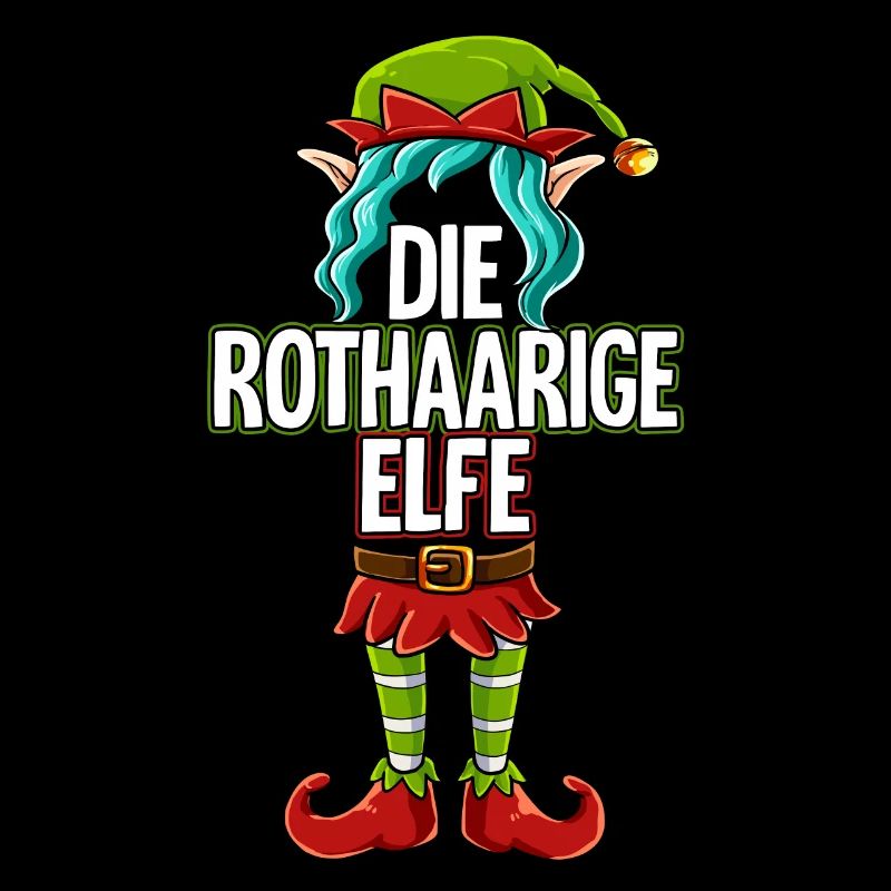 Rothaarige Elfe Partnerlook Weihnachten