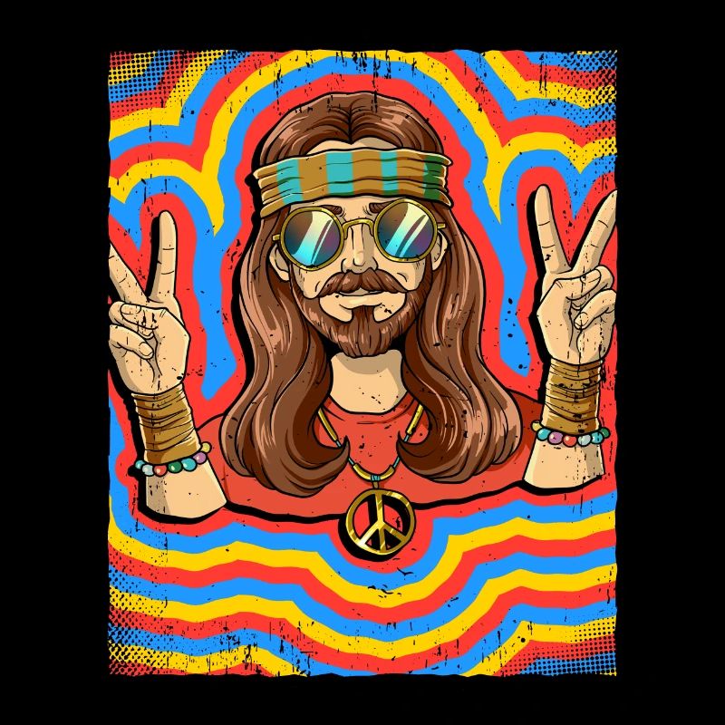 Hippie Man Psychédélique Trippy