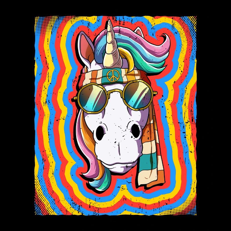 Hippie Unicorn Psychedelic Trippy