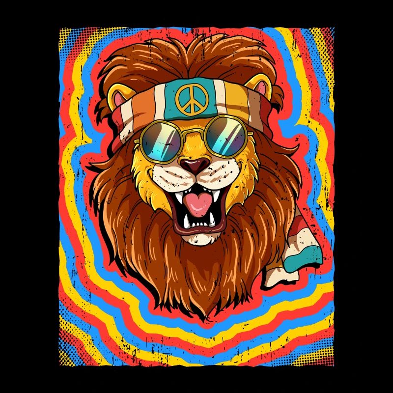 Hippie Leo Psychédélique Trippy