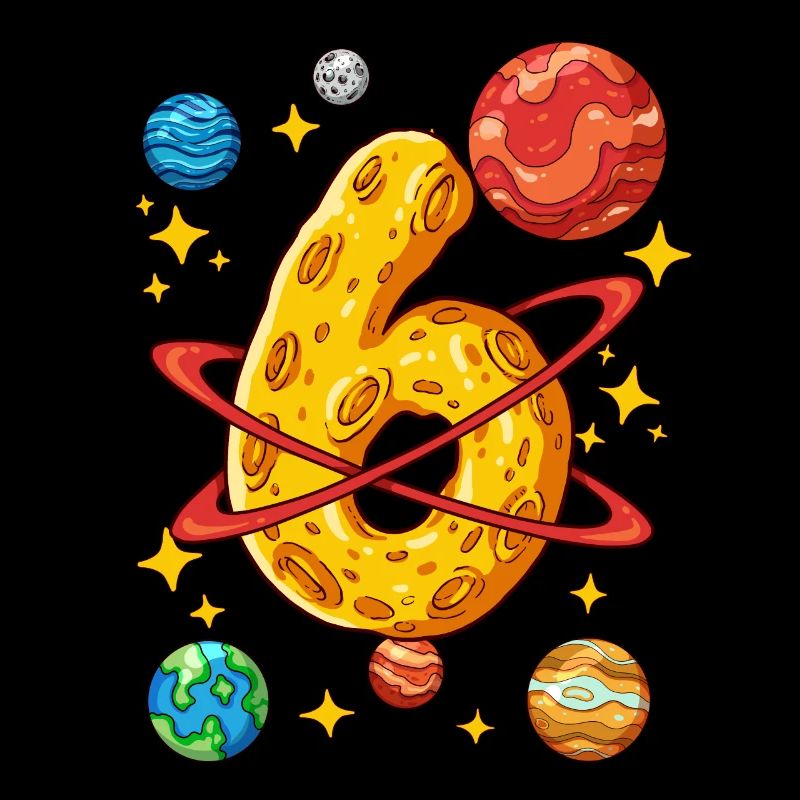 6 Birthday Space Space Astronaut 6 Years