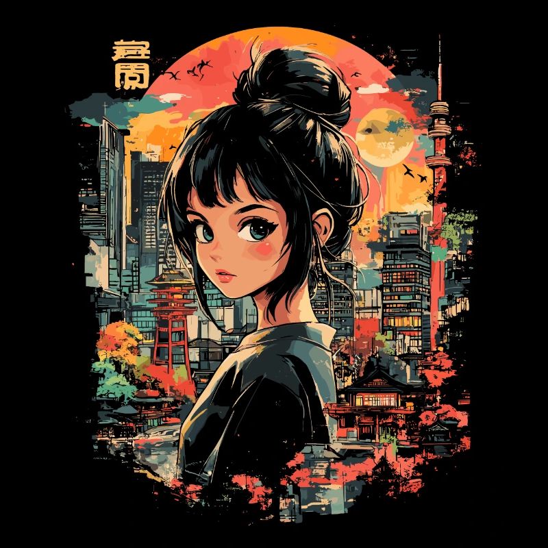 Anime Mädchen Japan