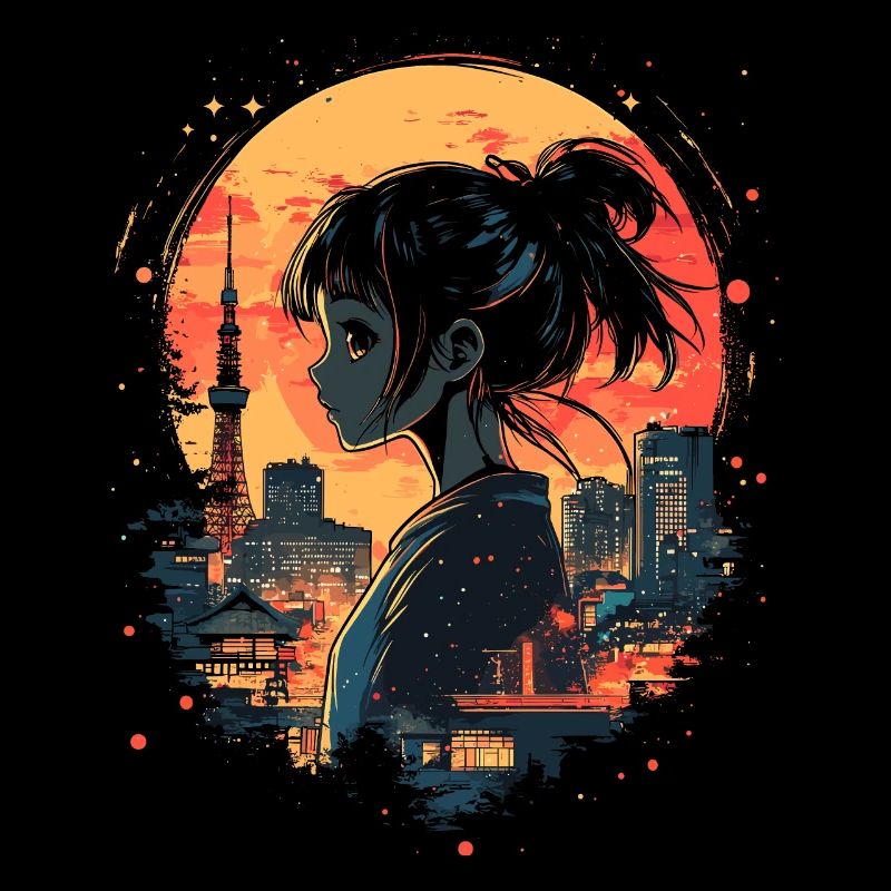 Anime Mädchen Japan