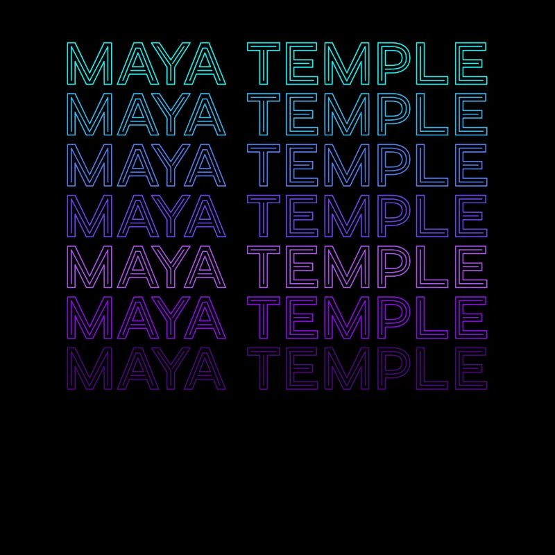 Temple Maya Ancienne Pyramide Maya Aztèques Rétro