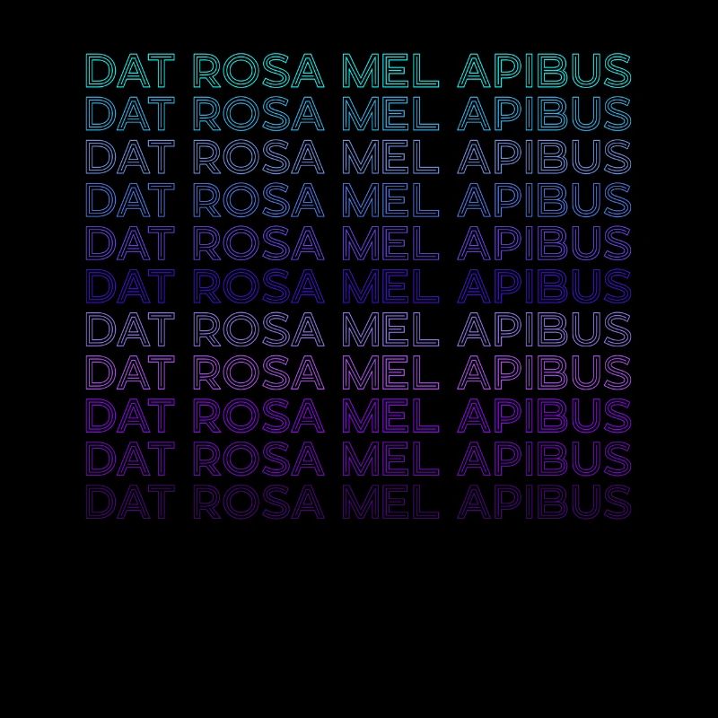 Dat Rosa Mel Apibus Rosenkreuzer-Emblem Retro