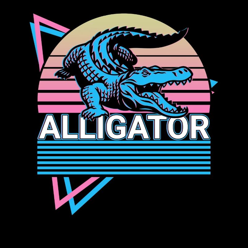 Alligator Crocodile Gator Retro Gift