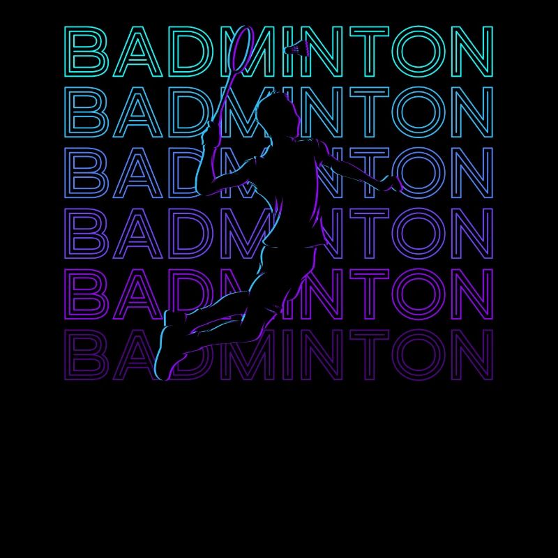 Badminton Player Retro Gift