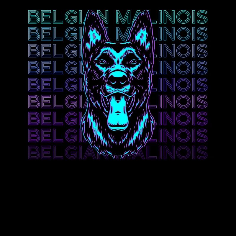 Belgischer Malinois Retro Geschenk