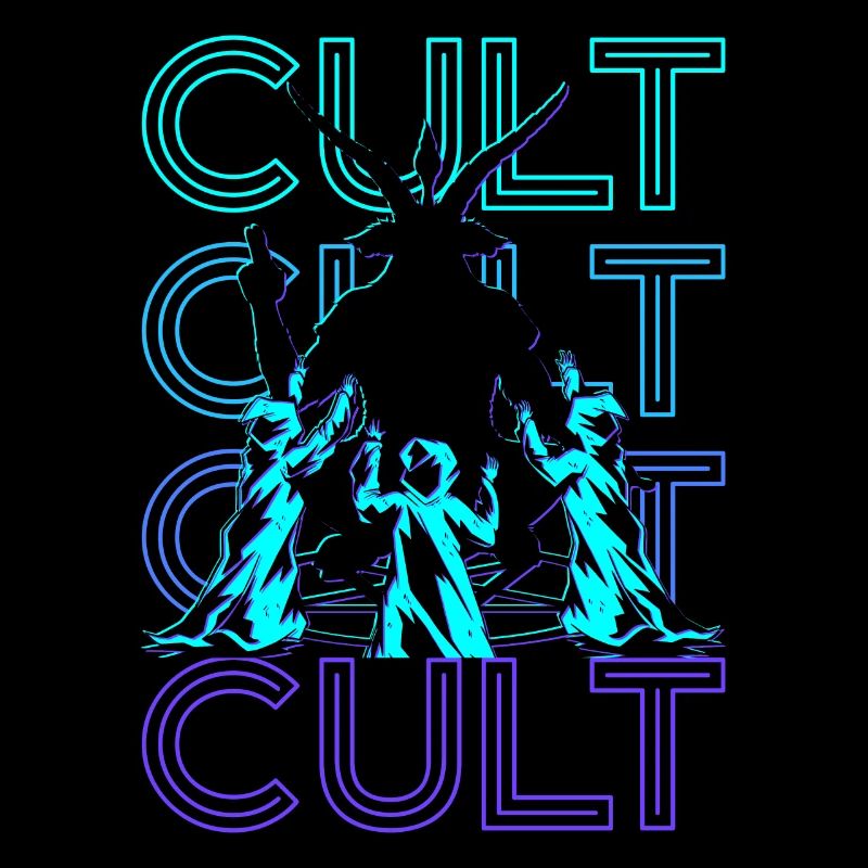 Culte Baphomet Paganisme Occulte Wicca Retro Geschen